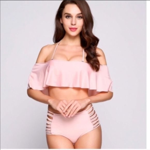 off Shoulder High Waisted Bikini - Picture 6 of 7